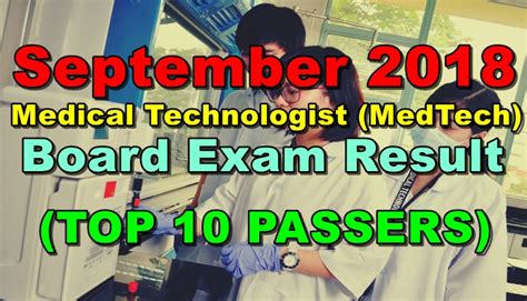 medical technologist result|A.